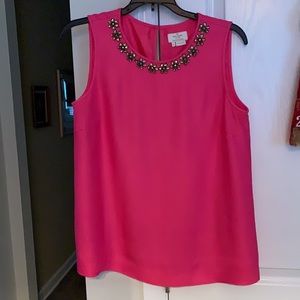 EUC KATE SPADE SLEEVELESS JEWELED TOP